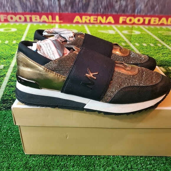 Michael kors maven mixed media raven slip ons size 8 - Picture 3 of 9